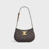 115702CUZ-04LU_1_SS24_W.jpg CELINE MEDIUM TILLY BAG IN Triomphe canvas and calfskin