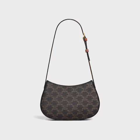 115702CUZ-04LU_4_SS24_W.jpg CELINE MEDIUM TILLY BAG IN Triomphe canvas and calfskin
