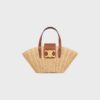 116572FWE-02NT_1_SS24_P2_W.jpg CELINE TEEN COUFFIN in WICKER AND NATURAL CALFSKIN