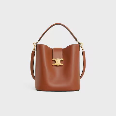 116613FX9-04LU_1_SS24_P2_W.jpg CELINE MEDIUM BUCKET LOUISE IN SMOOTH CALFSKIN