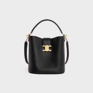 116613FX9-38NO_1_SS24_P2_W.jpg CELINE MEDIUM BUCKET LOUISE IN SMOOTH CALFSKIN
