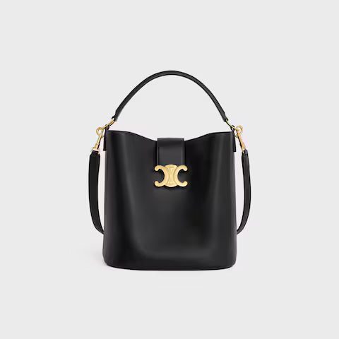 116613FX9-38NO_1_SS24_P2_W.jpg CELINE MEDIUM BUCKET LOUISE IN SMOOTH CALFSKIN