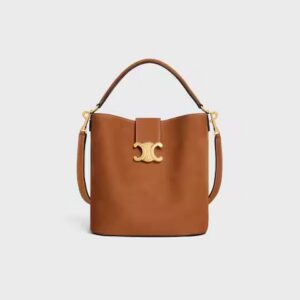 116613GR5-02CM_1_FALL25_W.jpg CELINE MEDIUM BUCKET LOUISE IN NUBUCK CALFSKIN