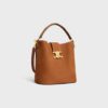 116613GR5-02CM_2_FALL25_W.jpg CELINE MEDIUM BUCKET LOUISE IN NUBUCK CALFSKIN
