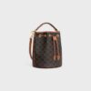 116882FQM-04LU_2_SS24_P2_W.jpg CELINE CLARA BAG IN TRIOMPHE CANVAS AND CALFSKIN