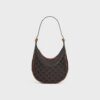 117252FQM-04LU_1_FW24_P1_W.jpg CELINE SMALL HELOÏSE BAG IN TRIOMPHE CANVAS AND CALFSKIN