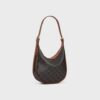 117252FQM-04LU_2_FW24_P1_W.jpg CELINE SMALL HELOÏSE BAG IN TRIOMPHE CANVAS AND CALFSKIN