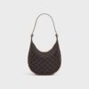 117252FQM-04LU_3_FW24_P1_W.jpg CELINE SMALL HELOÏSE BAG IN TRIOMPHE CANVAS AND CALFSKIN