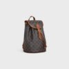 117902CAS-04LU_2_SS24_P2_W.jpg CELINE MEDIUM BACKPACK FOLCO in Triomphe Canvas and calfskin