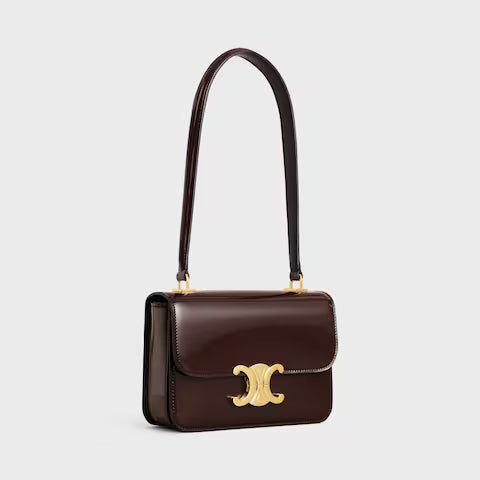 118053FYE-19DK_2_FW24_P1_W.jpg CELINE TEEN GARANCE bag in PATENT CALFSKIN