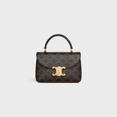 118112FRH-04LU_1_FW24_P1_W.jpg CELINE TEEN NINO BAG IN Triomphe Canvas
