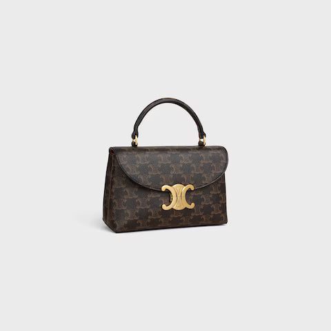 118112FRH-04LU_2_FW24_P1_W.jpg CELINE TEEN NINO BAG IN Triomphe Canvas