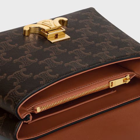 118112FRH-04LU_4_FW24_P1_W.jpg CELINE TEEN NINO BAG IN Triomphe Canvas