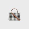 118112GI9-38AW_3_SPR25_P1_W.jpg CELINE TEEN NINO BAG IN VICHY TEXTILE AND CALFSKIN