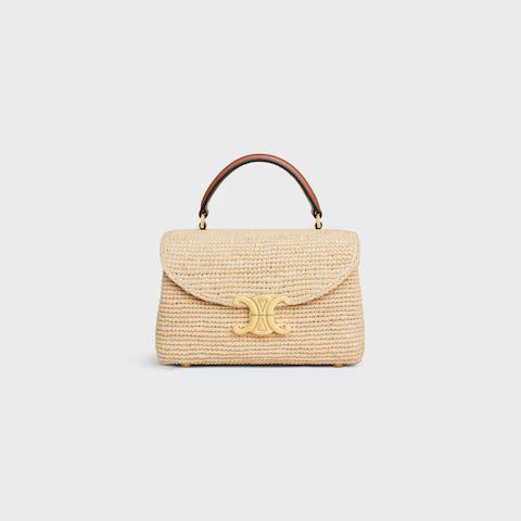 118112GNQ-02NT_1_SUM25_W.jpg CELINE TEEN NINO BAG IN Raffia and calfskin