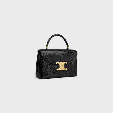 118114GR7-38LX_2_FALL25_W_133bd406-0716-411c-9447-a7efe103f313.jpg CELINE TEEN NINO BAG IN GLITTER PYTHON