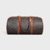 118582FQM-04LU_1_FW24_P1_W.jpg CELINE GYM BAG in TRIOMPHE CANVAS & CALFSKIN