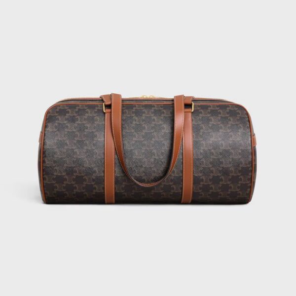 118582FQM-04LU_1_FW24_P1_W.jpg CELINE GYM BAG in TRIOMPHE CANVAS & CALFSKIN