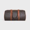 118582FQM-04LU_3_FW24_P1_W.jpg CELINE GYM BAG in TRIOMPHE CANVAS & CALFSKIN