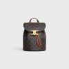 118702CAS-04LU_1_SPR25_P1_W.jpg CELINE BACKPACK CELINE BONNIE IN Triomphe Canvas and calfskin