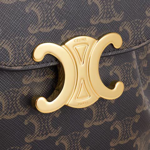 118702CAS-04LU_4_SPR25_P1_W.jpg CELINE BACKPACK CELINE BONNIE IN Triomphe Canvas and calfskin