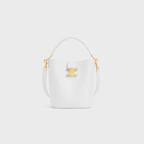 119173FX9-01HT_1_FALL25_W.jpg CELINE SMALL BUCKET LOUISE IN SMOOTH CALFSKIN