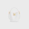 119173FX9-01HT_1_FALL25_W_f74e29aa-c53b-44bd-b19c-29e45a671d1b.jpg CELINE SMALL BUCKET LOUISE IN SMOOTH CALFSKIN