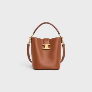 119173FX9-04LU_1_FW24_P1_W.jpg CELINE SMALL BUCKET LOUISE IN SMOOTH CALFSKIN