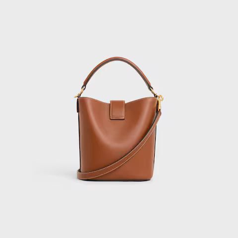 119173FX9-04LU_3_FW24_P1_W.jpg CELINE SMALL BUCKET LOUISE IN SMOOTH CALFSKIN