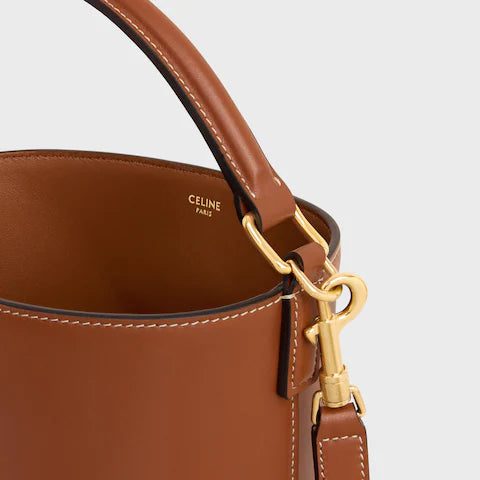 119173FX9-04LU_4_FW24_P1_W.jpg CELINE SMALL BUCKET LOUISE IN SMOOTH CALFSKIN
