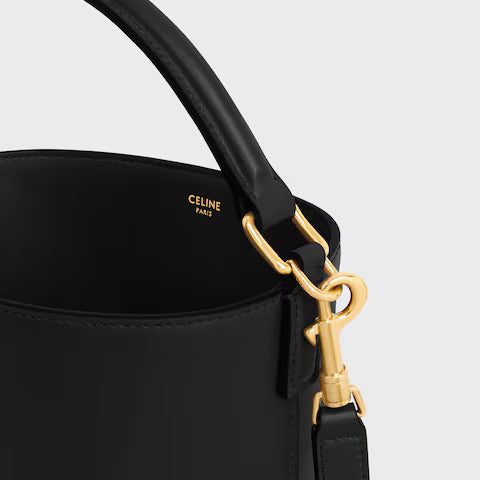 119173FX9-38NO_4_FW24_P1_W.jpg CELINE SMALL BUCKET LOUISE IN SMOOTH CALFSKIN.