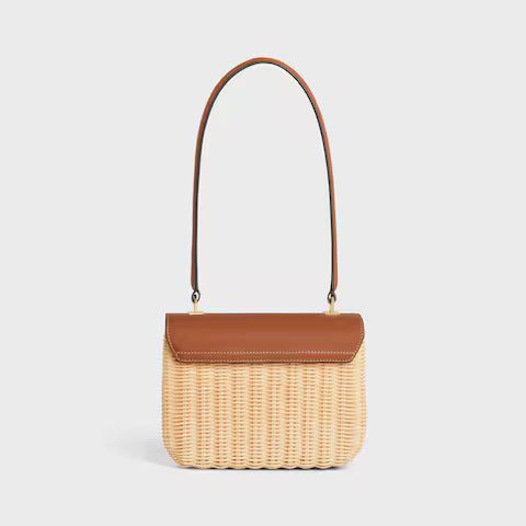 119672FUO-02NT_3_SUM25_W_d0efc3e6-13dd-45a6-ac58-3ff237111576.jpg CELINE TEEN GARANCE BAG IN WICKER AND NATURAL CALFSKIN