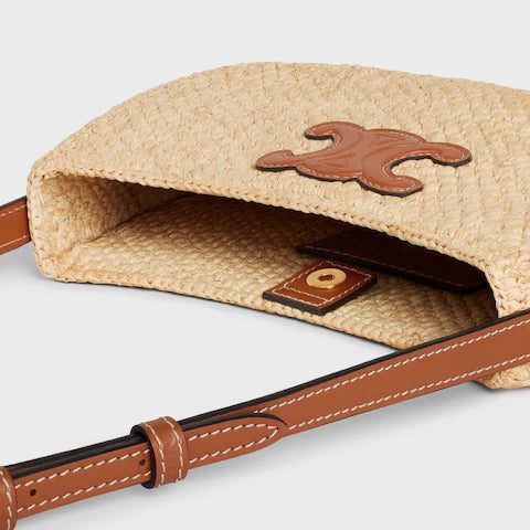 119722GNR-02NT_4_SUM25_W_6015373b-40ca-47ca-a928-9f8f77f11c44.jpg CELINE MEDIUM TILLY BAG IN RAFFIA AND CALFSKIN