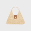 119772GP4-02NT_1_SUM25_W.jpg CELINE CABAS TRIANGLE IN RAFFIA AND CALFSKIN