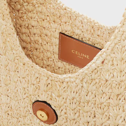 119772GP4-02NT_4_SUM25_W.jpg CELINE CABAS TRIANGLE IN RAFFIA AND CALFSKIN