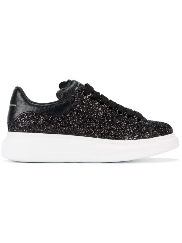 12015590_9382859_1000.jpg Alexander Mcqueen Oversized glitter lace-up sneakers