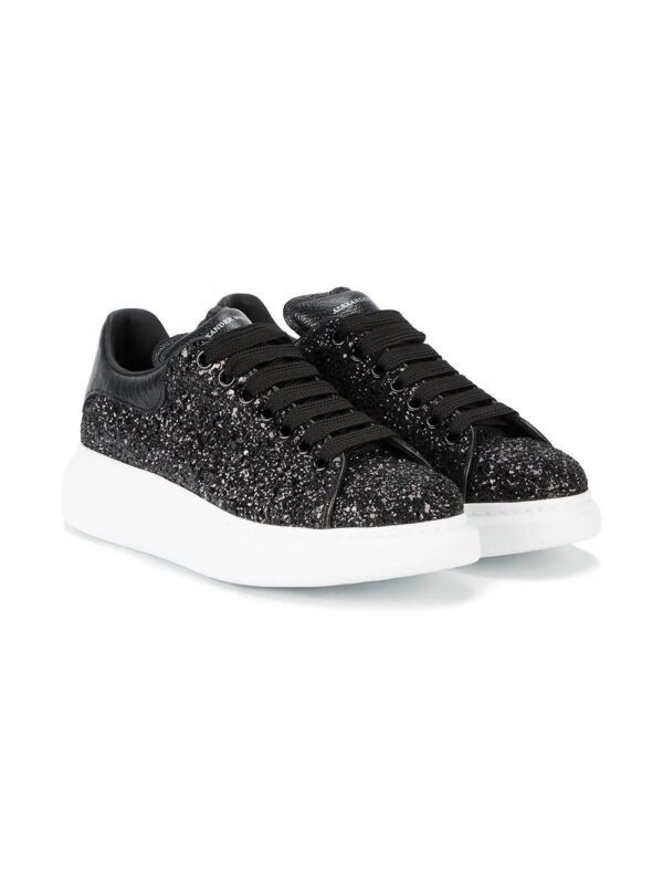 12015590_9382863_1000.jpg Alexander Mcqueen Oversized glitter lace-up sneakers