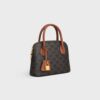 120682DNK-04LU_2_FALL25_W_6cc5981c-0bd5-4997-bd56-250c55fa3d31.jpg CELINE TEEN HONORINE BAG IN Triomphe Canvas and Calfskin