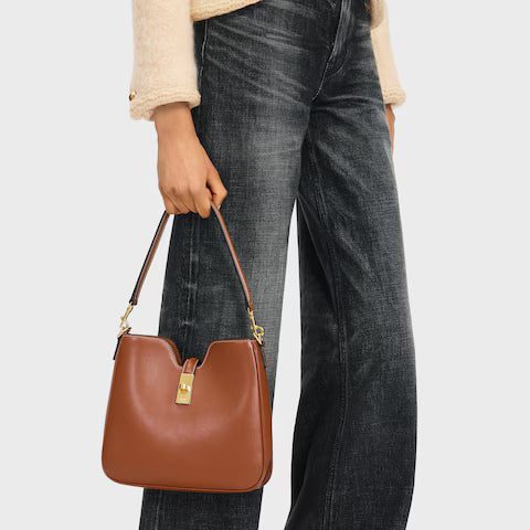 120693FX9-04LU_2_LIB_W.jpg CELINE SMALL CAMILLE 16 SOFT BAG IN SMOOTH CALFSKIN