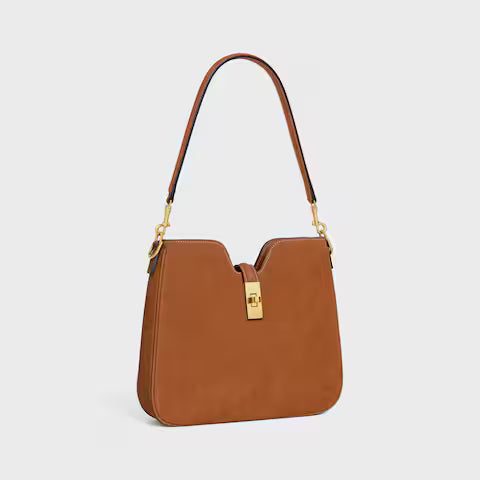 120693GR5-02CM_2_FALL25_W.jpg CELINE SMALL CAMILLE 16 SOFT BAG IN NUBUCK CALFSKIN