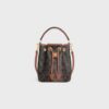 121672CAS-04LU_1_SUM25_W.jpg CELINE TEEN CLARA BAG IN Triomphe Canvas and calfskin