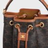 121672CAS-04LU_4_SUM25_W.jpg CELINE TEEN CLARA BAG IN Triomphe Canvas and calfskin