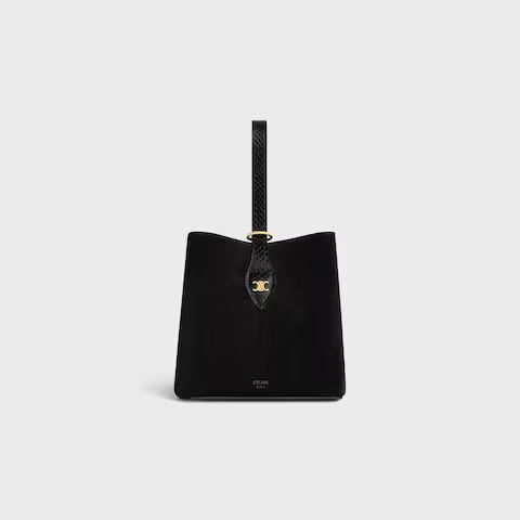 CELINE SMALL AMBER IN SUEDE AND PYTHON EFFECT CALFSKIN
