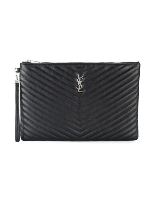 12263001_10696483_1000_14574b0c-5b8b-4380-be9e-51220eb80f48.jpg Saint Laurent Monogram matelassé pouch