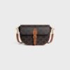 122652GTL-04LU_1_FALL25_W_308dc35c-4367-4049-83fc-5e0ac1f542fa.jpg CELINE FOLCO SHOULDER BAG IN Triomphe Canvas and Calfskin
