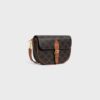 122652GTL-04LU_2_FALL25_W.jpg CELINE FOLCO SHOULDER BAG IN Triomphe Canvas and Calfskin