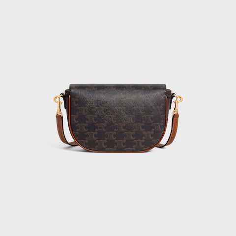 122652GTL-04LU_3_FALL25_W.jpg CELINE FOLCO SHOULDER BAG IN Triomphe Canvas and Calfskin