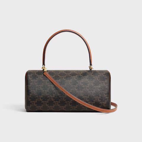 123882GQC-04LU_3_WIN25_W_V1_db99cf9f-cb99-4487-b6d6-80e235fad88e.jpg CELINE CYLINDER BAG IN Triomphe canvas and calfskin