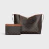 123912GXC-04LU_4_WIN25_W_V2.jpg CELINE SOFT SHOPPER BAG IN Triomphe Canvas and Calfskin