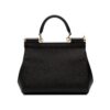 Dolce & Gabbana  black sicily small leather bag
